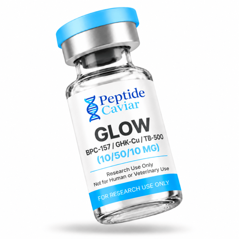 GLOW – BPC-157/GHK-Cu/TB-500 Blend (10/50/10mg)